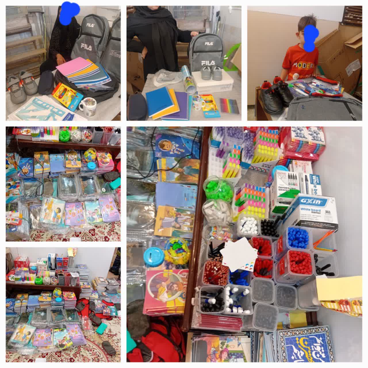 بسته هاي نوشت افزار در بين دانش آموزان نيازمند توزيع شد